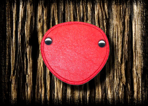 Eye Patch Red Leather